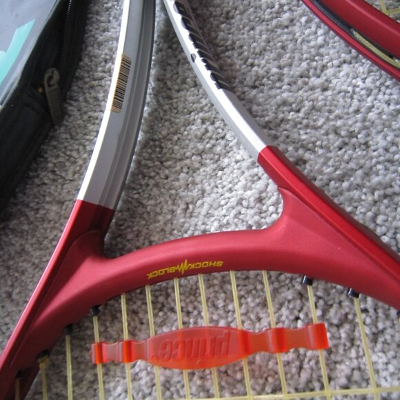 Prince Force 3 Titan Ti Tennis Rackett / Racquets with Soft Cases - Lot of 2 - Picture 4 of 10